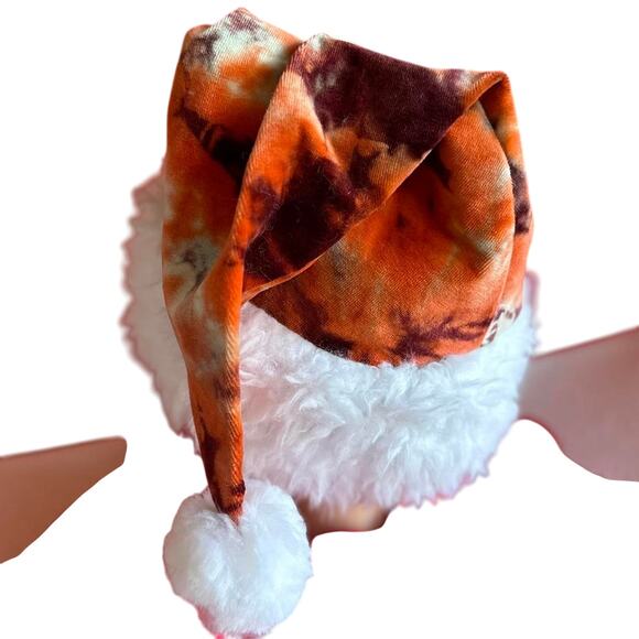 Handcrafted Santa Hat Tie Dye Hippy Holiday Festive Winter Wear main image 5
